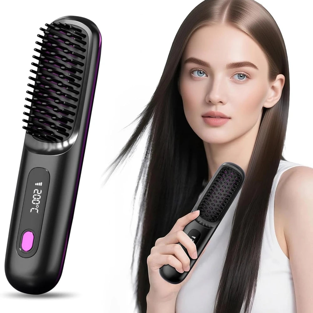 Brosse lissante sans fil – idéale pour les retouches express